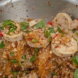 ลาบวุ้นเส้นหมูสับ หมูยอ