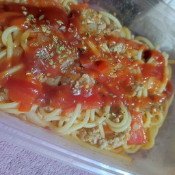 สปาเก็ตตี้ซอสแดงเนื้อสับ