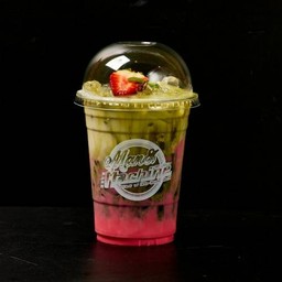 มัทฉะนมสตอเบอร์รี่