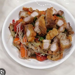 ตำชั่วหมูกรอบปลาร้า