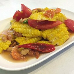 ตำข้าวโพดไข่เค็ม