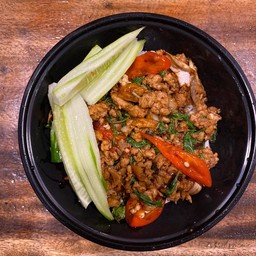 ข้าวกะเพราหมูสับ