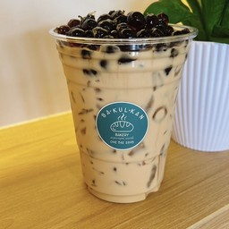 ชานมอัสสัม (ใส่ไข่มุกบุก) (16 Oz.)