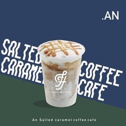 an salted caramel coffee cafe