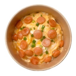 ข้าวไข่ข้น-หน้าไส้กรอก