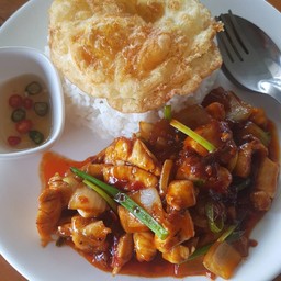 ผัดพริกเผาไก่