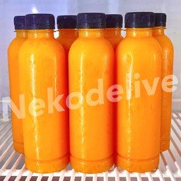 น้ำส้มคั้นสดแท้ 100%(20 ขวด)ปริมาณ 300 ml.