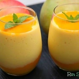 พีชปั่นโยเกิร์ต. Peach Yogurt Smoothie