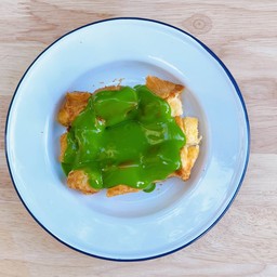 ปังนมสด(ก้อน) - ครีมสังขยาใบเตย