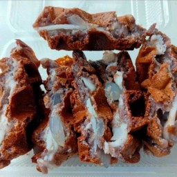 BN003.วาฟเฟิลบ้าบิ่นมินิ มะพร้าว+ลูกชิด