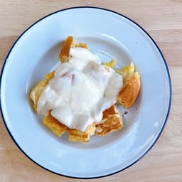 ปังสูตรนมสด(ก้อน) - ครีมนมฮอกไกโด