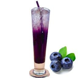 น้ำบลูเบอรรี่โซดา  Blueberry Soda