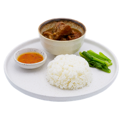 ข้าวซี่โครงหมูพะโล้. Soft Ribs In Sweet Brown Sauce With Rice