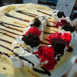 แป้งนุ่มครีมสดสตรอเบอรี่กวนโฮมเมดบราวนี่หนึบ