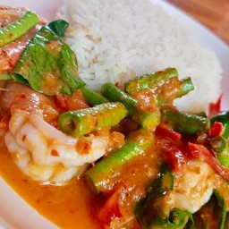 ข้าวพริกแกงกุ้งง ประล้ำประเหลือ