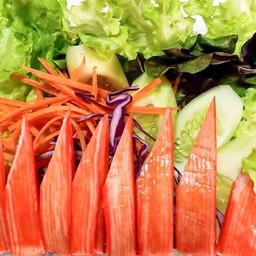 สลัดผักปูอัด