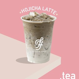A hojicha latte