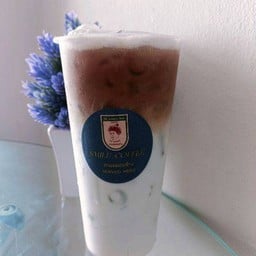 ลาเต้นมสดอัญชันเย็น
