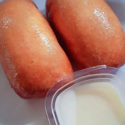 (เจ) หมั่นโถวทอด+นมข้น 1 ชุด