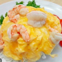 ข้าวไข่ข้น กุ้ง