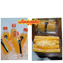 แซนวิช+น้ำส้ม