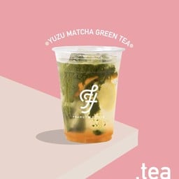 A yuzu matcha green tea