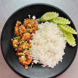 (ลด15%)กุ้งทอดกรอบผัดพริกเกลือ