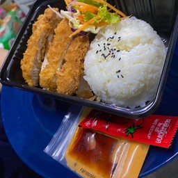 ข้าวหน้าหมูทอด