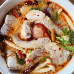 ต้มยำปลากระพงน้ำข้น