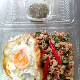 ข้าวกะเพรา(ไม่รวามไข่)