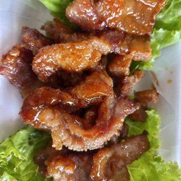 หมูหมักทอดน้ำปลา(ไม่มีข้าว)