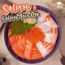 ข้าวหน้าแซลมอน+ท้องแซลมอน