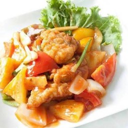 ผัดเปรี้ยวหวานปลาเก๋า ทอด/สด