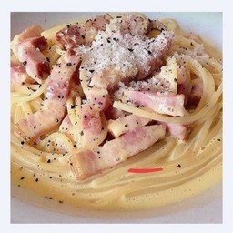 🍝คาโบนาร่าเบคอน🍝