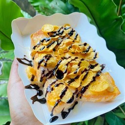 ปังปิ้ง เนย+นม+ครอนเฟรค+ชอคโกแลต