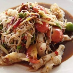 ตำซั่วปูปลาร้าตีนไก่