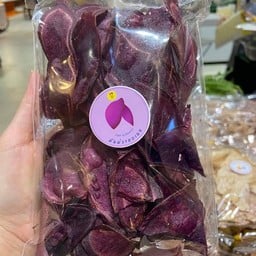 [ร้านกล้วยปิ้งโบราณ] มันม่วงแผ่นอบเนย