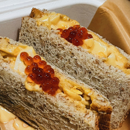 Egg salad with ikura