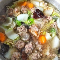 ต้มจืดวุ้นเส้น+หมูสับ