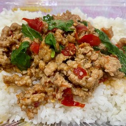 ข้าวราดกระเพราหมูสับ