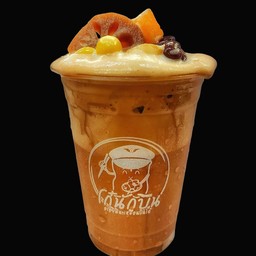 น้ำเต้าหู้ชาไทยเกล็ดหิมะทรงเครื่อง