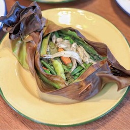 หมกปลาซิวใบตอง(ย่าง)