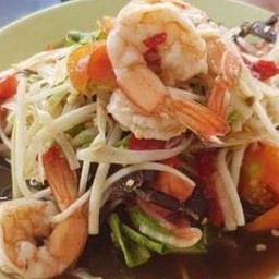 ส้มตำกุ้งสด