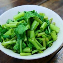 ผักบุ้งลวก