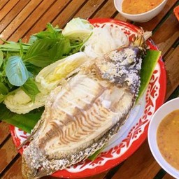เมี่ยงปลานิลเผา (ใช้เวลา30นาที)