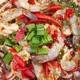 ตำปลาร้ากุ้งสด