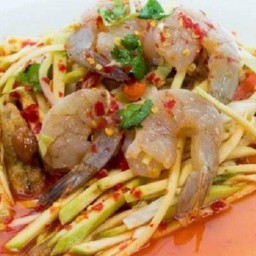 ตำมะม่วงกุ้งสดปลาร้า , ไม่ปลาร้า