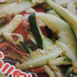 ตำแตงกุ้งสด(ปลาร้า)