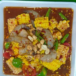 ตำข้าวโพดกุ้งสด(กุ้งสุก)