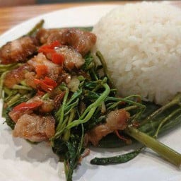 กระเฉดหมูกรอบ
